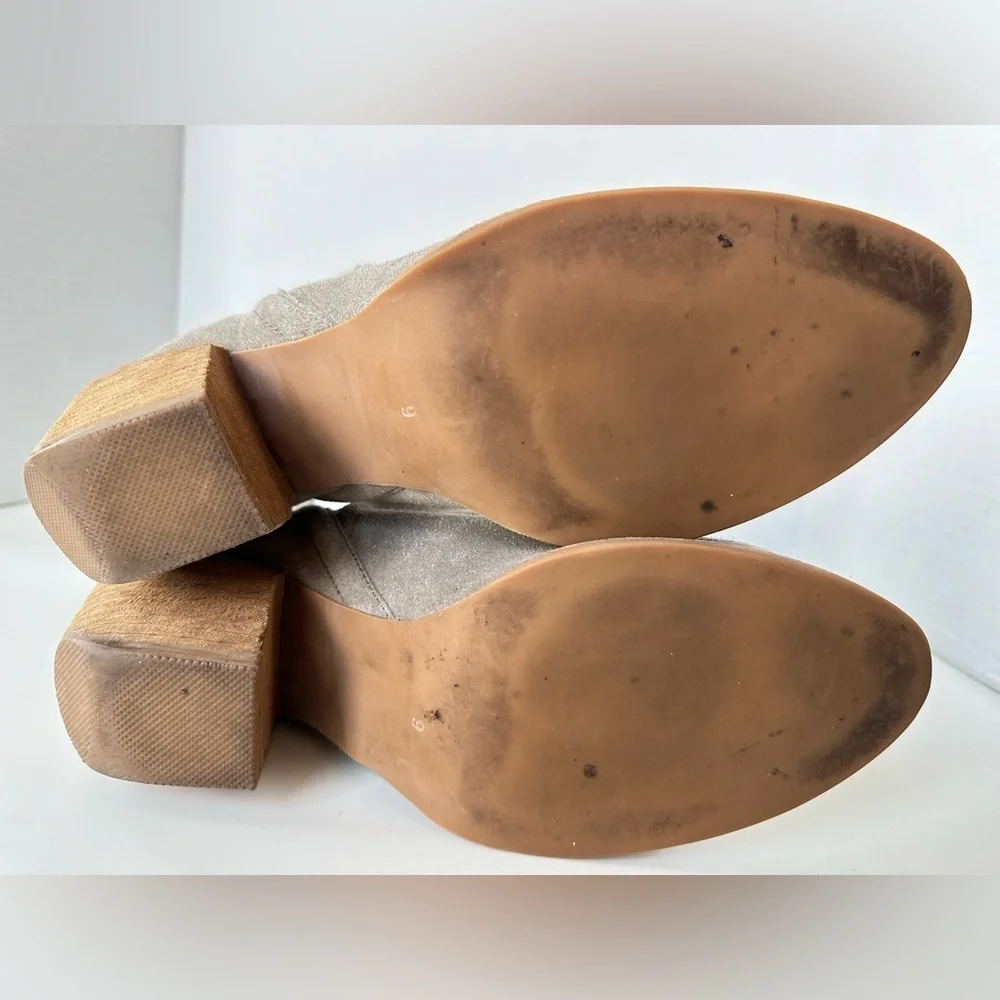 Jeffrey Campbell Orwell Side Slit Suede Ankle Booties Size 9